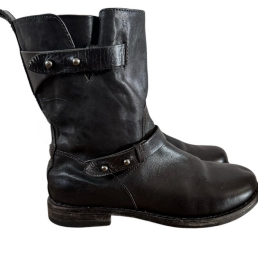 Rag & Bone Black Leather Harper Boots size 8.5